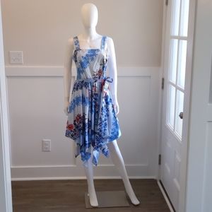 Asymmetrical hemline summer dress